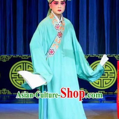 Xi Yi Chinese Sichuan Opera Xiaosheng Apparels Costumes and Headpieces Peking Opera Highlights Young Male Garment Scholar Dou Yi Clothing