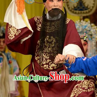 Taibai Drunk Write Chinese Bangzi Opera Imperial Academy Official Apparels Costumes and Headpieces Traditional Hebei Clapper Elderly Male Garment Scholar Li Bai Clothing