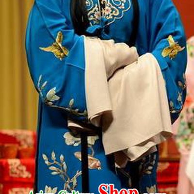 Chinese Hebei Clapper Opera Tsing Yi Garment Costumes and Headdress Wang Baochuan Traditional Bangzi Opera Distress Maiden Dress Young Female Apparels