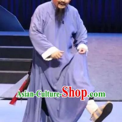 Cao Xie Xian Ling Chinese Sichuan Opera Civilian Man Apparels Costumes and Headpieces Peking Opera Highlights Magistrate Garment Clothing