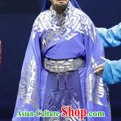 Luo Xiahong Chinese Sichuan Opera Official Apparels Costumes and Headpieces Peking Opera Highlights Astronomer Garment Minister Clothing