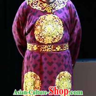 Shi Jiu Taibai Chinese Sichuan Opera Chancellor Li Linfu Apparels Costumes and Headpieces Peking Opera Highlights Elderly Male Garment Prime Minister Clothing