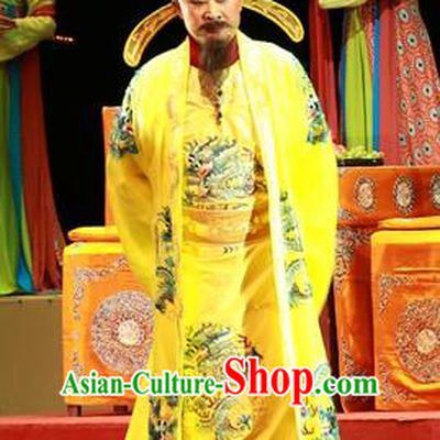 Shi Jiu Taibai Chinese Sichuan Opera Emperor Li Longji Apparels Costumes and Headpieces Peking Opera Highlights Lord Garment Monarch Clothing
