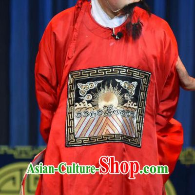 Jin Tai Jiang Chinese Sichuan Opera Minister Tian Dan Apparels Costumes and Headpieces Peking Opera Highlights Clown Garment Official Clothing