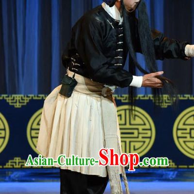 Jin Tai Jiang Chinese Sichuan Opera Martial Male Apparels Costumes and Headpieces Peking Opera Highlights Knight Garment Swordsman Hou Sheng Clothing