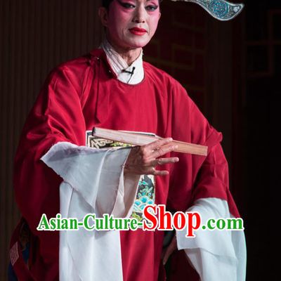 Chinese Sichuan Opera Scholar Feng Yulin Apparels Costumes and Headpieces Peking Opera Highlights Niche Garment Young Male Clothing