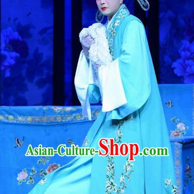 Zhen Zhu Shan Chinese Bangzi Opera Xiaosheng Jiang Xing Apparels Costumes and Headpieces Traditional Hebei Clapper Opera Young Male Garment Merchant Clothing
