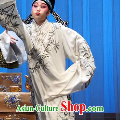 Liu Ling Drunk Chinese Bangzi Opera Young Male Apparels Costumes and Headpieces Traditional Hebei Clapper Opera Xiaosheng Garment Niche Clothing