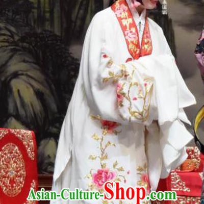 Chinese Hebei Clapper Opera Young Beauty Garment Costumes and Headdress Xiao Yan Traditional Bangzi Opera Actress Dress Diva Diao Chan Apparels