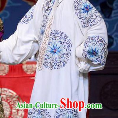 The Butterfly Chalice Chinese Bangzi Opera Xiaosheng Apparels Costumes and Headpieces Traditional Hebei Clapper Opera Swordsman Garment Young Male Tian Yuchuan Clothing