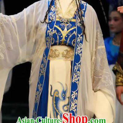 Chinese Hebei Clapper Opera Princess Garment Costumes and Headdress Te Bai City Traditional Bangzi Opera Hua Tan Dress Actress Apparels
