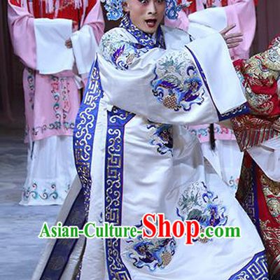 In Extremely Good Fortune Chinese Bangzi Opera Young Man Apparels Costumes and Headpieces Traditional Hebei Clapper Opera Martial Male Garment Takefu Clothing