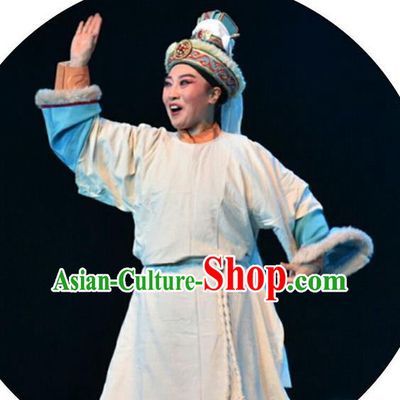 Ping Cheng Fu Chinese Bangzi Opera Crown Prince Tuoba Jun Apparels Costumes and Headpieces Traditional Shanxi Clapper Opera Young Male Garment Xiaosheng Clothing