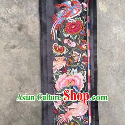 Chinese Traditional Embroidered Flowers Birds Patch Decoration Embroidery Applique Craft Embroidered Dress Accessories