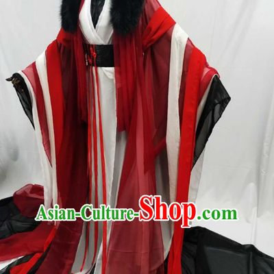 Top Chinese Cosplay King Wedding Costume Ancient Swordsman Royal Highness Clothing for Men