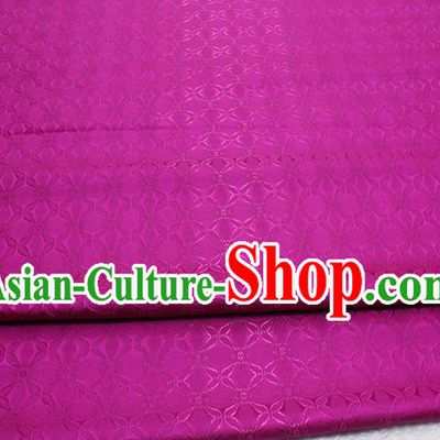Chinese Mongolian Robe Classical Pattern Design Magenta Brocade Asian Traditional Tapestry Material DIY Satin Damask Silk Fabric