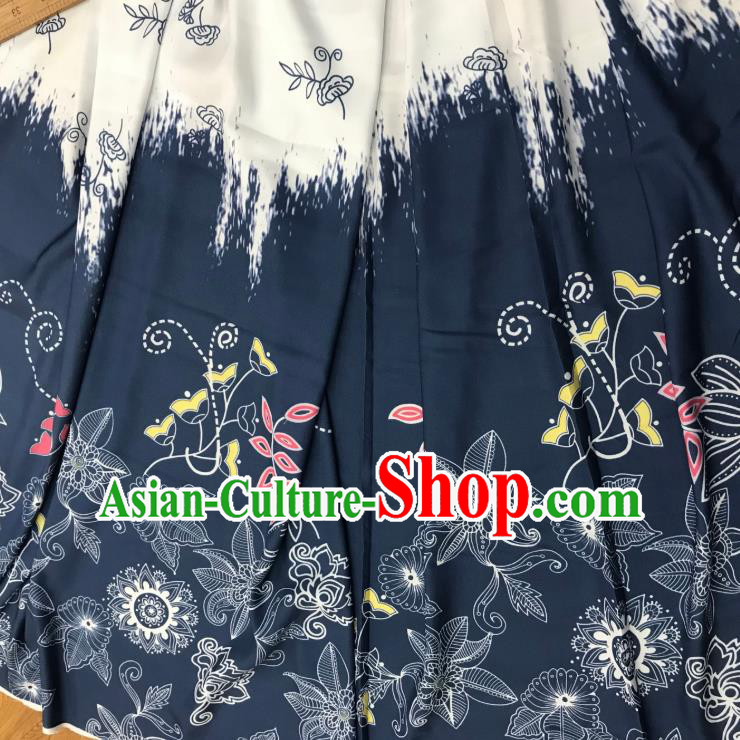 Chinese Hanfu Dress Traditional Pattern Design Satin Fabric Silk Material Traditional Asian Tapestry