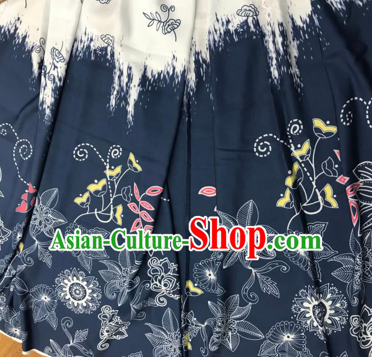 Chinese Hanfu Dress Traditional Pattern Design Satin Fabric Silk Material Traditional Asian Tapestry