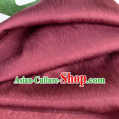 Top Quality Chinese Wine Red Satin Fabric Traditional Asian Hanfu Dress Cloth Silk Material Traditional Jacquard Tapestry