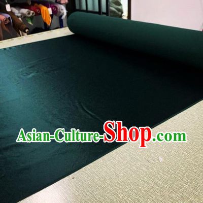 Chinese Cheongsam Classical Dark Green Watered Gauze Asian Top Quality Silk Material Cloth Fabric
