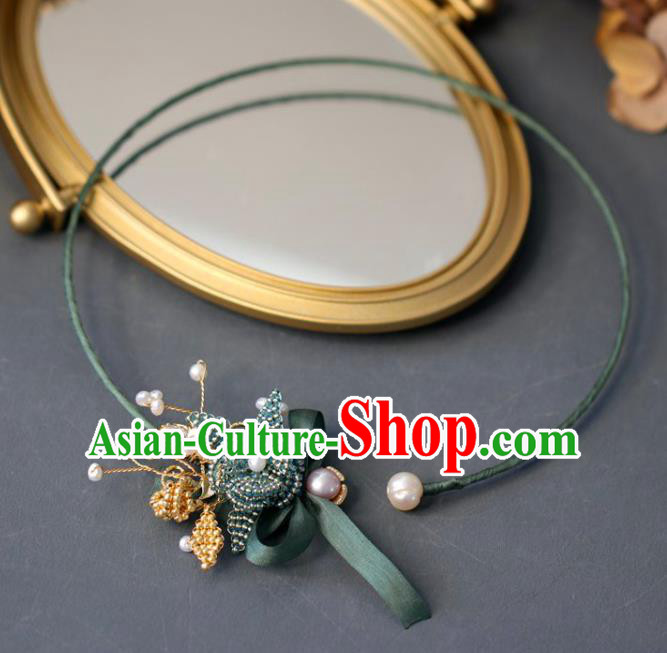Baroque Handmade Beads Necklace Jewelry Accessories European Retro Necklet for Women Baroque Handmade Beads Necklace Jewelry Accessories European Retro Necklet for Women