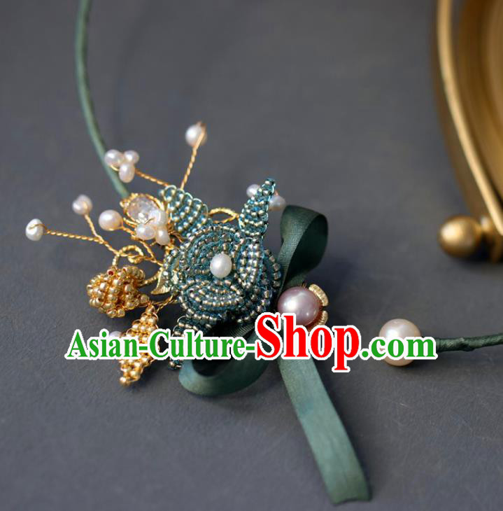 Baroque Handmade Beads Necklace Jewelry Accessories European Retro Necklet for Women Baroque Handmade Beads Necklace Jewelry Accessories European Retro Necklet for Women