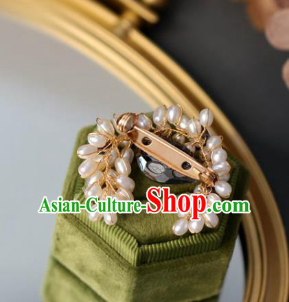 Top Grade Classical Pearls Brooch Accessories Handmade Sweater Breastpin for Women Top Grade Classical Pearls Brooch Accessories Handmade Sweater Breastpin for Women