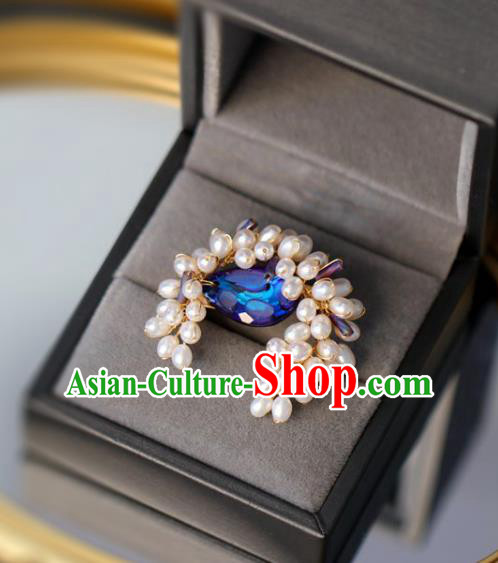 Top Grade Classical Pearls Brooch Accessories Handmade Sweater Breastpin for Women Top Grade Classical Pearls Brooch Accessories Handmade Sweater Breastpin for Women