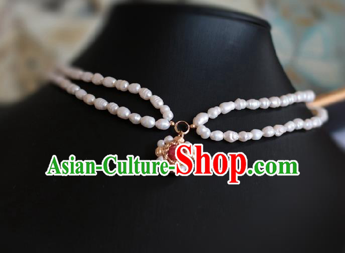 Baroque Handmade Pomegranate Jewelry Accessories European Novel Design Pearls Necklace for Women Baroque Handmade Pomegranate Jewelry Accessories European Novel Design Pearls Necklace for Women