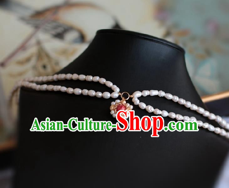 Baroque Handmade Pomegranate Jewelry Accessories European Novel Design Pearls Necklace for Women Baroque Handmade Pomegranate Jewelry Accessories European Novel Design Pearls Necklace for Women