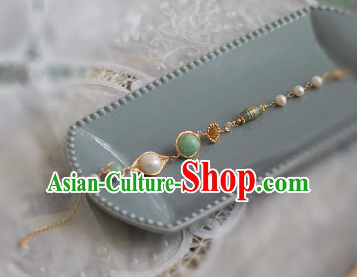 Baroque Handmade Jade Jewelry Accessories European Novel Design Pearls Bracelet for Women Baroque Handmade Jade Jewelry Accessories European Novel Design Pearls Bracelet for Women