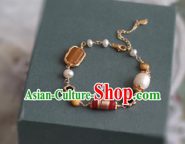 Baroque Handmade Agate Jewelry Accessories European Novel Design Jade Bracelet for Women Baroque Handmade Agate Jewelry Accessories European Novel Design Jade Bracelet for Women