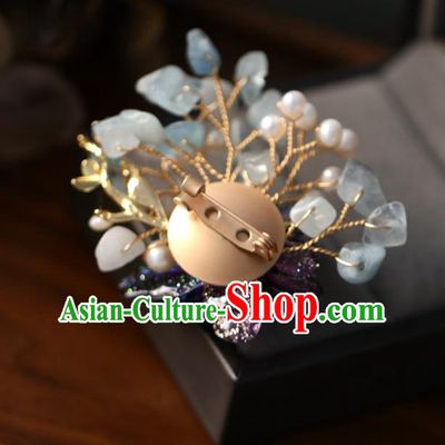 Top Grade Classical Convallaria Lavender Brooch Accessories Handmade Sweater Breastpin Ornaments for Women