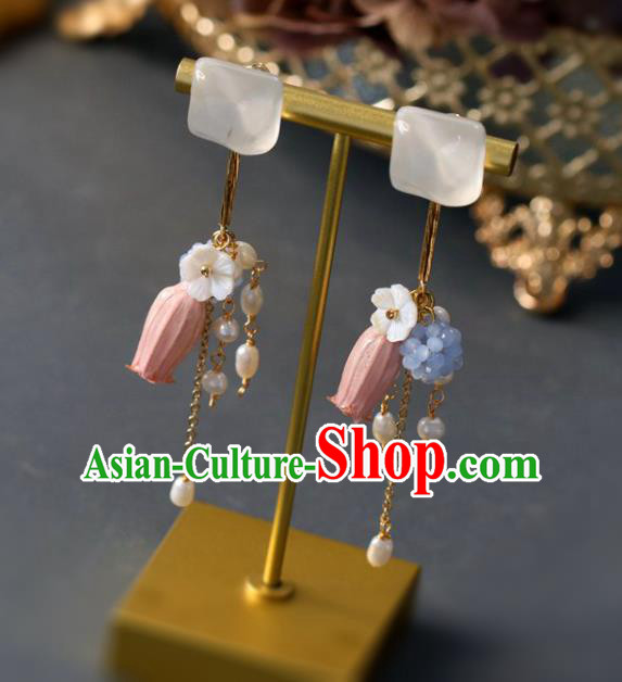 Princess Handmade Convallaria Long Tassel Earrings Classical Eardrop Jewelry Accessories for Women Princess Handmade Convallaria Long Tassel Earrings Classical Eardrop Jewelry Accessories for Women