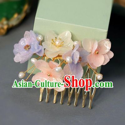 Handmade Retro Flowers Hair Comb Top Grade Hair Accessories Hair Stick Hair Pin for Women