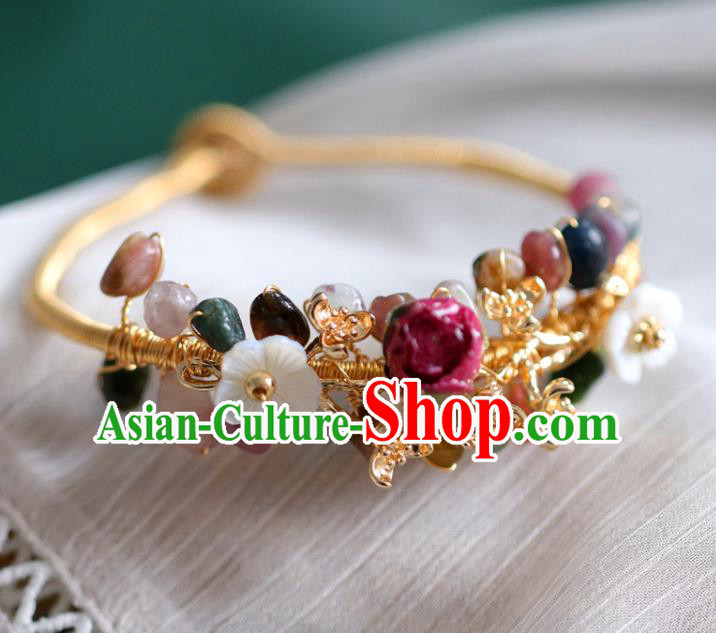 Baroque Handmade Jewelry Accessories European Novel Design Preserved Flower Bracelet for Women Baroque Handmade Jewelry Accessories European Novel Design Preserved Flower Bracelet for Women