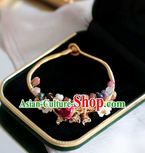 Baroque Handmade Jewelry Accessories European Novel Design Preserved Flower Bracelet for Women Baroque Handmade Jewelry Accessories European Novel Design Preserved Flower Bracelet for Women