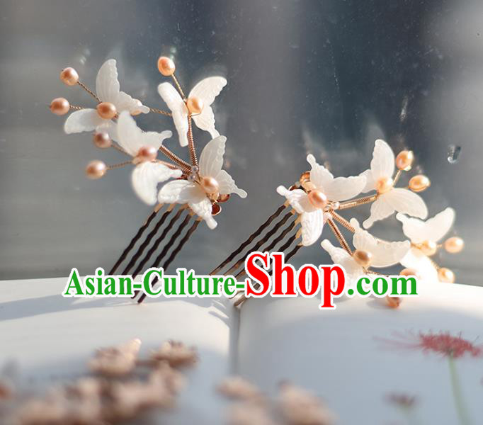 Chinese Classical Hair Combs Traditional Hanfu Hair Accessories Handmade Tassel Hairpins Complete Set Chinese Classical Hair Combs Traditional Hanfu Hair Accessories Handmade Tassel Hairpins Complete Set