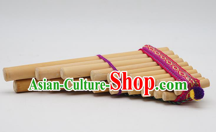 Peru Traditional Musical Instruments Indian Religious Panpipe Wind Instrument Nineteen Scale Pan Flute Peru Traditional Musical Instruments Indian Religious Panpipe Wind Instrument Nineteen Scale Pan Flute