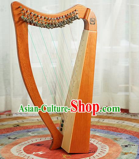 Europe Traditional Musical Instruments Ireland Harp Handmade Wood String Instrument Europe Traditional Musical Instruments Ireland Harp Handmade Wood String Instrument