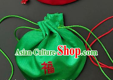 Chinese Traditional Handmade Embroidered Peony Green Silk Sachet Perfumed Silk Bag Chinese Traditional Handmade Embroidered Peony Green Silk Sachet Perfumed Silk Bag