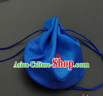 Chinese Traditional Handmade Embroidered Peony Royalblue Silk Sachet Perfumed Silk Bag Chinese Traditional Handmade Embroidered Peony Royalblue Silk Sachet Perfumed Silk Bag