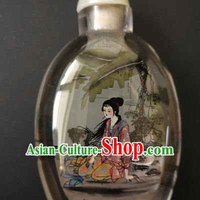 Chinese Snuff Bottle Traditional Handmade Painting Palace Lady Snuff Bottles
