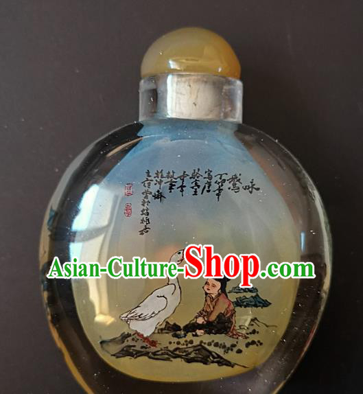 Chinese Snuff Bottle Traditional Handmade Painting Dragon Boy Snuff Bottles