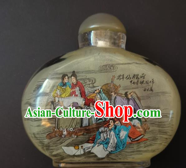 Chinese Snuff Bottle Traditional Handmade Painting Goddess Fairy Snuff Bottles Chinese Snuff Bottle Traditional Handmade Painting Goddess Fairy Snuff Bottles