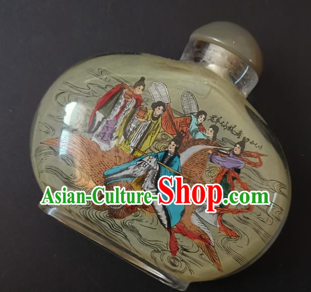 Chinese Snuff Bottle Traditional Handmade Painting Goddess Fairy Snuff Bottles Chinese Snuff Bottle Traditional Handmade Painting Goddess Fairy Snuff Bottles