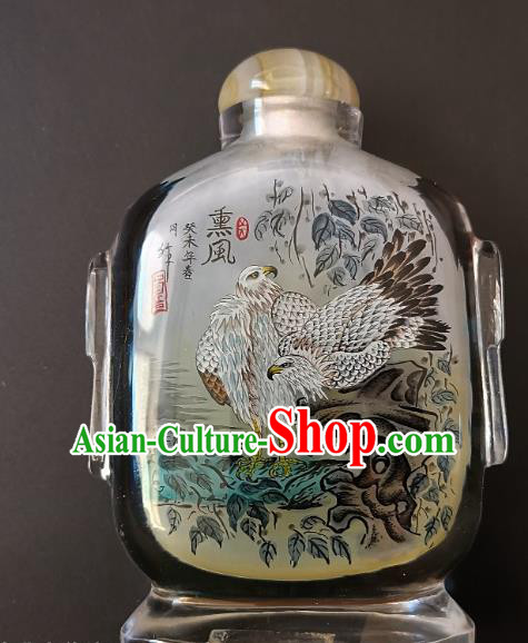 Chinese Snuff Bottle Traditional Handmade Painting Double Eagle Inside Snuff Bottles Chinese Snuff Bottle Traditional Handmade Painting Double Eagle Inside Snuff Bottles