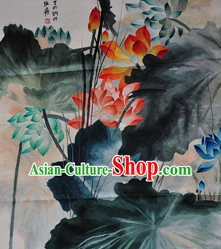 Traditional Chinese Embroidered Lotus Silk Patches Handmade Embroidering Dress Applique Embroidery Fabric Accessories Traditional Chinese Embroidered Lotus Silk Patches Handmade Embroidering Dress Applique Embroidery Fabric Accessories