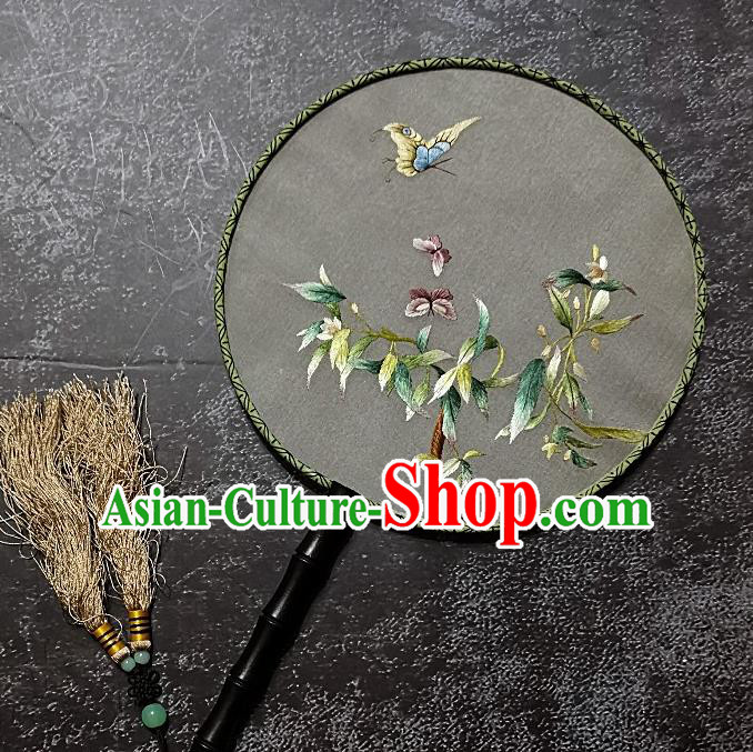 Chinese Traditional Silk Palace Fans Handmade Embroidered Round Fan Embroidery Flower Bird Craft Chinese Traditional Silk Palace Fans Handmade Embroidered Round Fan Embroidery Flower Bird Craft