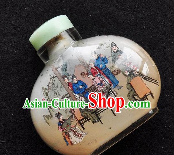 Chinese Handmade Snuff Bottle Traditional Inside Painting Tang Dynasty Dinner Snuff Bottles Artware Chinese Handmade Snuff Bottle Traditional Inside Painting Tang Dynasty Dinner Snuff Bottles Artware
